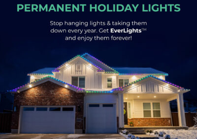 permanent holiday lights for my home, holiday lights installers, everlights, wisconsin, christmas lights, year round, peterson custom solutions, green bay, de pere, depere handyman