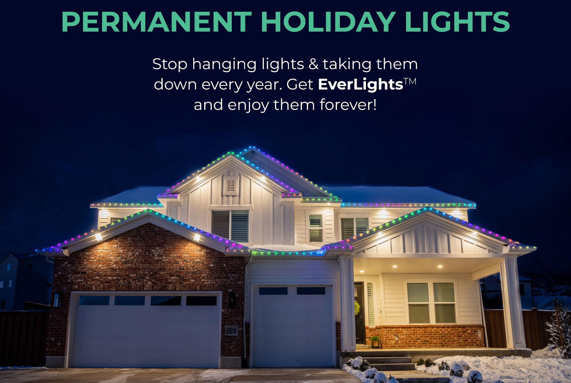 permanent holiday lights for my home, holiday lights installers, everlights, wisconsin, christmas lights, year round, peterson custom solutions, green bay, de pere, depere handyman